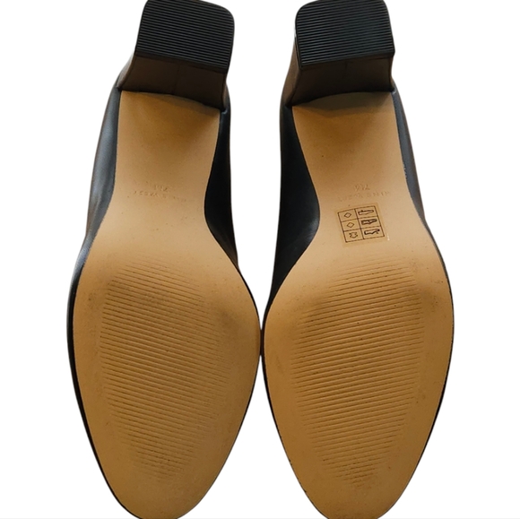 Nine West block heel, leather, size 7 - Picture 5 of 6